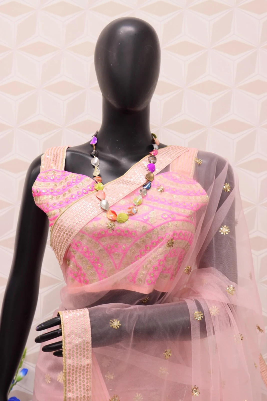 Vardan Ethnic Bt-286 Heavy Nylone Butterfly Net Wholesale Fancy Saree — Wholesale Sarees, MPA wholesale from Surat - Gallery Image 3